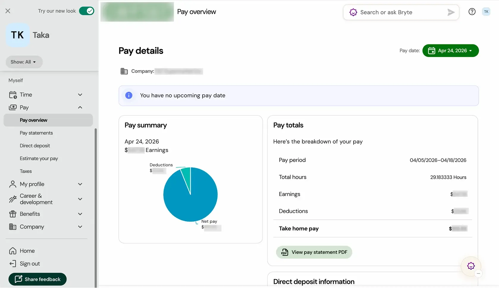 Original UKG payroll design